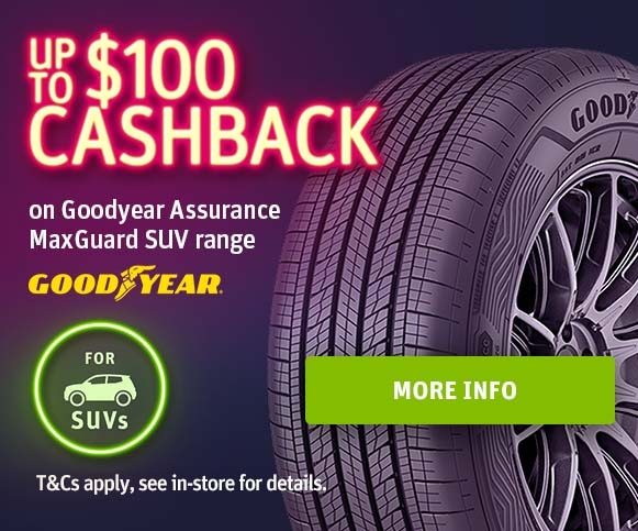 Goodyear Assurance MaxGuard $100 Cashback Promotion